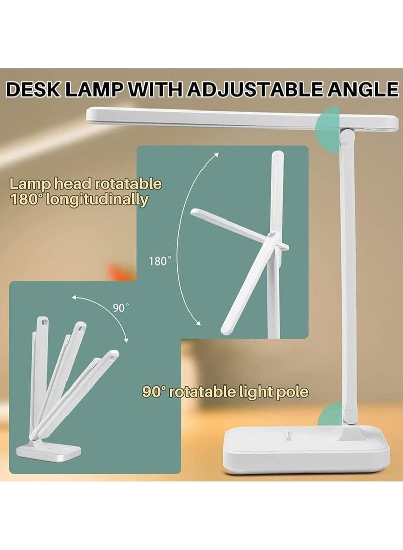 2 in 1 Adjustable LED Desk Lamp, 180 Degree Rotatable LED Desk Lamp, Suitable for Home, Office or Workbench (Type C) (Cool White & Warm White) - Image 2
