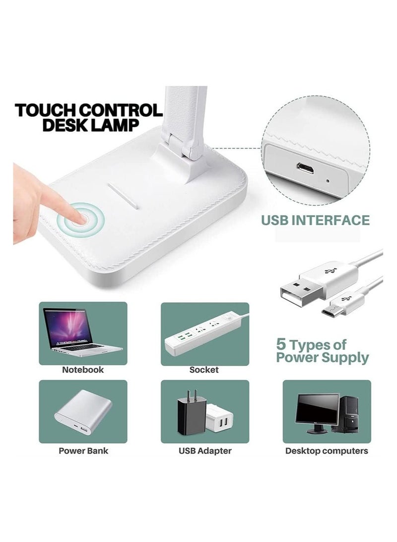 2 in 1 Adjustable LED Desk Lamp, 180 Degree Rotatable LED Desk Lamp, Suitable for Home, Office or Workbench (Type C) (Cool White & Warm White) - Image 4