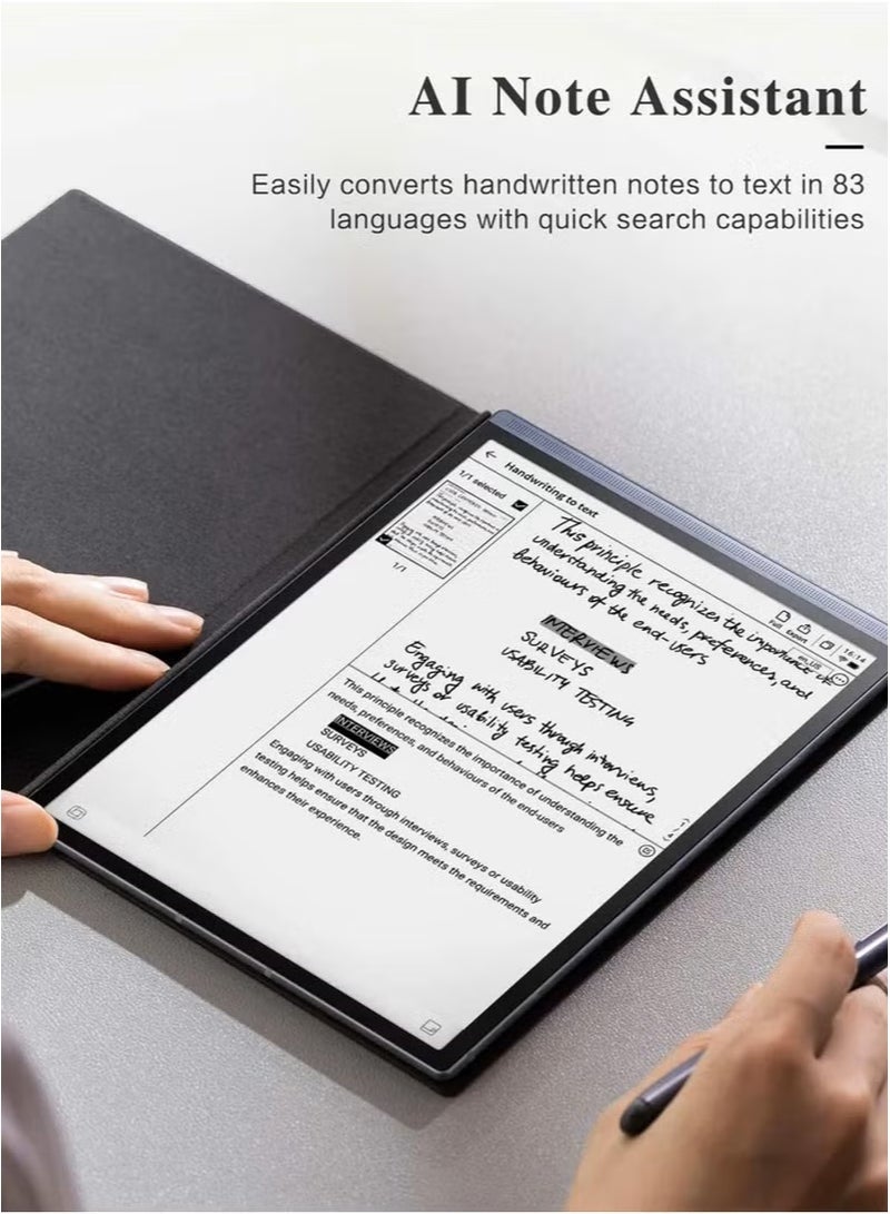 iFLYTEK جهاز iFLYTEK AINOTE Air 2 Ink اللوحي مزود بقلم، وميزة تحويل الصوت إلى نص، وترجمة اللغات، ونظام أندرويد، وكاميرا، وواي فاي وبلوتوث لتدوين الملاحظات والكتابة. - Image 4