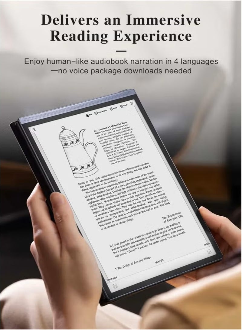 iFLYTEK جهاز iFLYTEK AINOTE Air 2 Ink اللوحي مزود بقلم، وميزة تحويل الصوت إلى نص، وترجمة اللغات، ونظام أندرويد، وكاميرا، وواي فاي وبلوتوث لتدوين الملاحظات والكتابة. - Image 3