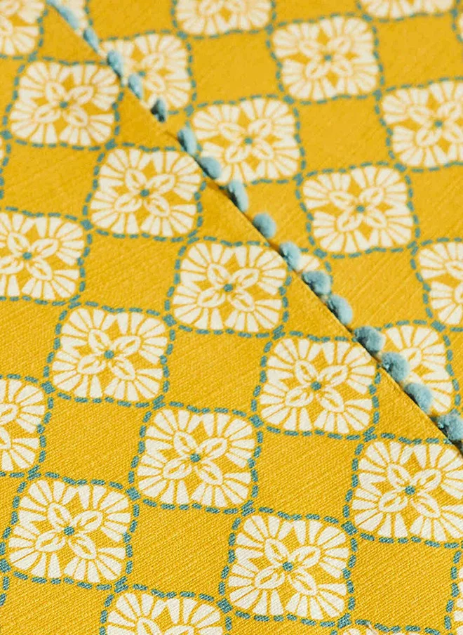 Chumbak  Pixel Jaal Placemats - Set of 2, Yellow  | Best Price UAE