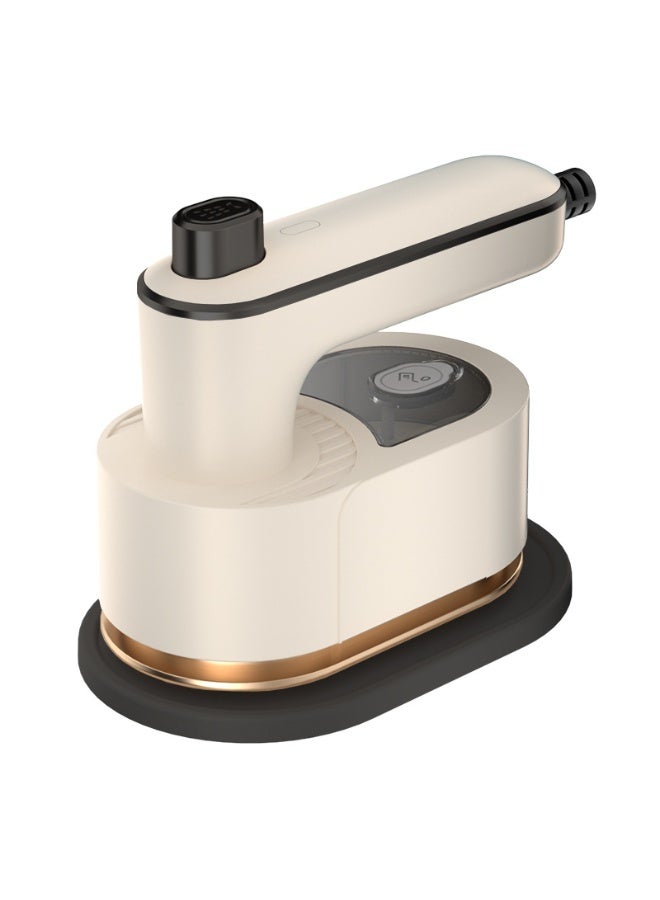 مكواة ملابس محمولة يدوية (لون بيج) مع مبخرة - Image 1