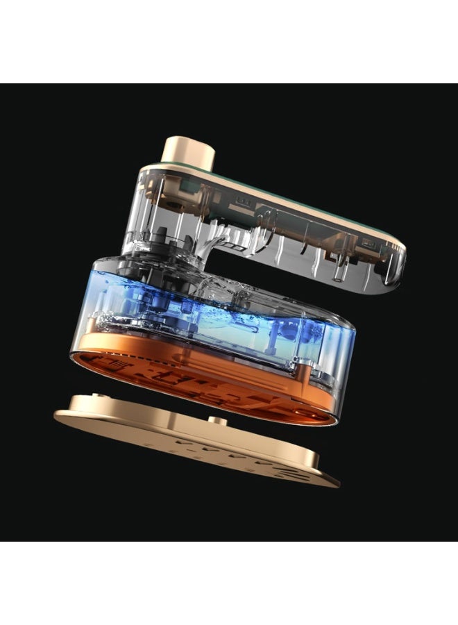 مكواة ملابس محمولة يدوية (لون بيج) مع مبخرة - Image 5