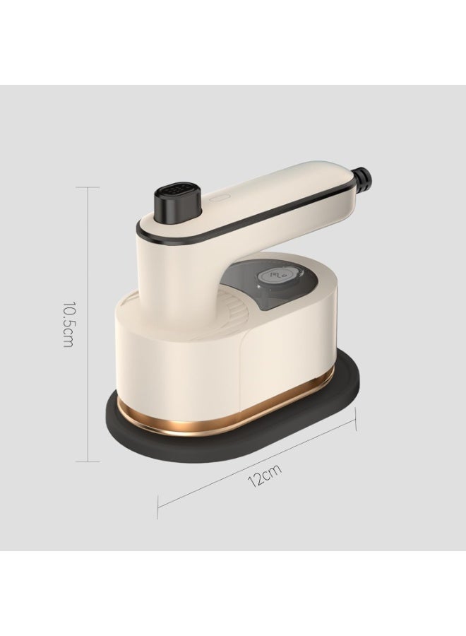 مكواة ملابس محمولة يدوية (لون بيج) مع مبخرة - Image 2