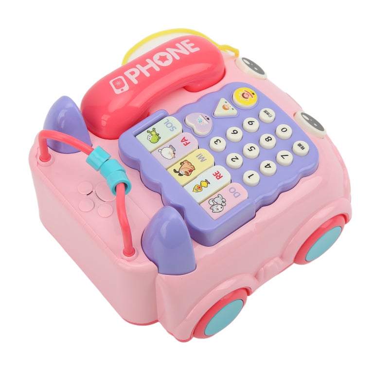 Baby Telephone Toy Cartoon Simulated Landline Phone Baby Early Education Music Learn Game Toys for Children Over 18 Months - Image 2