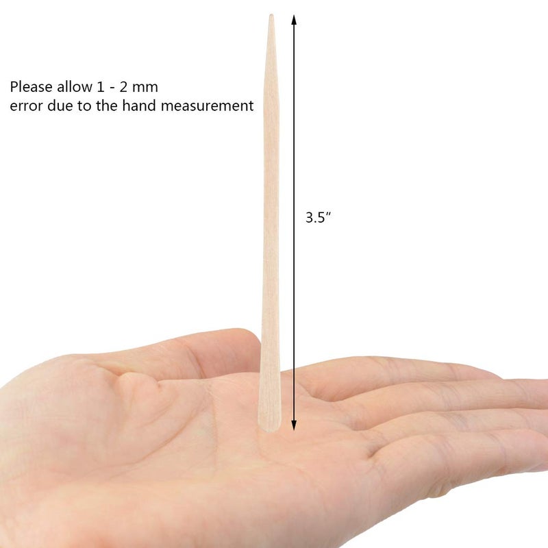 Tayfremn 1000 Pieces Small Wax Sticks Wood Waxing Spatulas Applicator Sticks Wooden Craft Sticks Hair Nose Wax Stick for Hair Body Eyebrow Removal. - Image 3