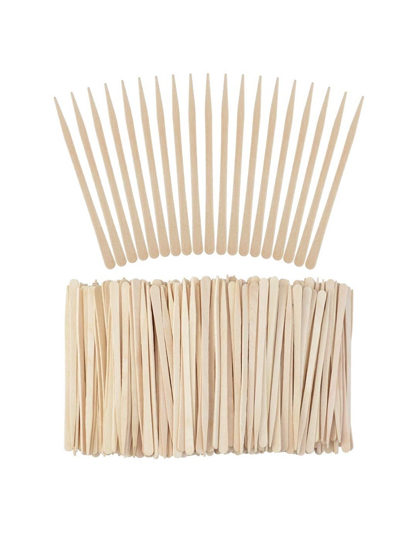 Lee-buty - 1000 Pieces Small Wax Sticks Wood Waxing Spatulas Applicator Sticks Wooden Craft Sticks Hair Nose Wax Stick for Hair Body Eyebrow Removal. - Image 1