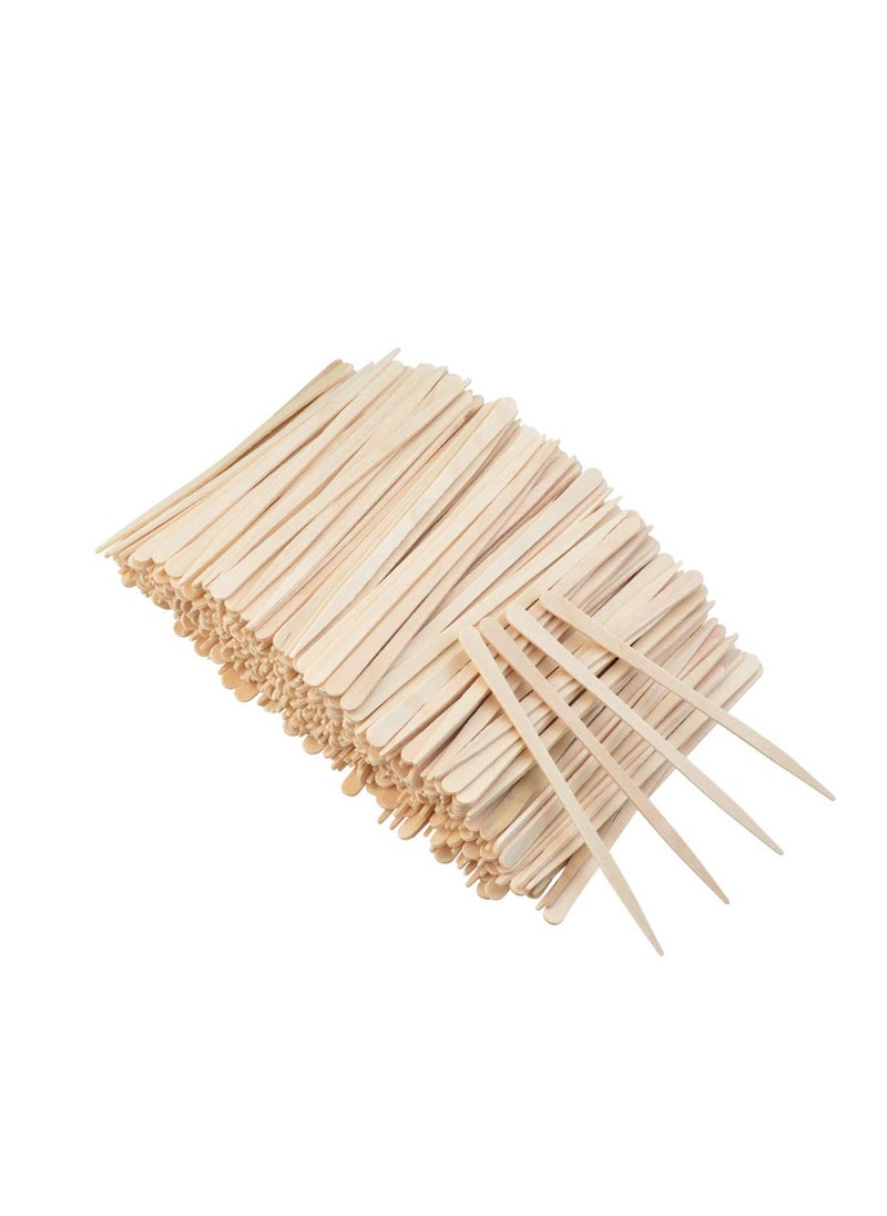 Lee-buty - 1000 Pieces Small Wax Sticks Wood Waxing Spatulas Applicator Sticks Wooden Craft Sticks Hair Nose Wax Stick for Hair Body Eyebrow Removal. - Image 1