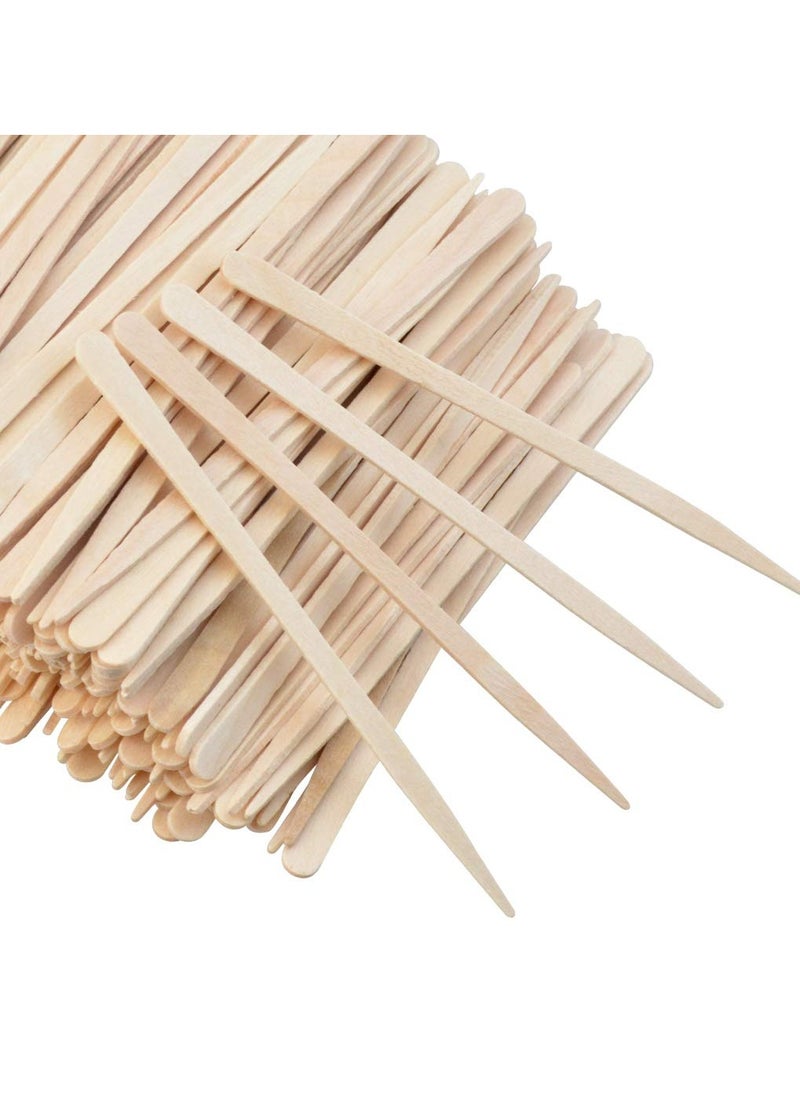 Lee-buty - 1000 Pieces Small Wax Sticks Wood Waxing Spatulas Applicator Sticks Wooden Craft Sticks Hair Nose Wax Stick for Hair Body Eyebrow Removal. - Image 1