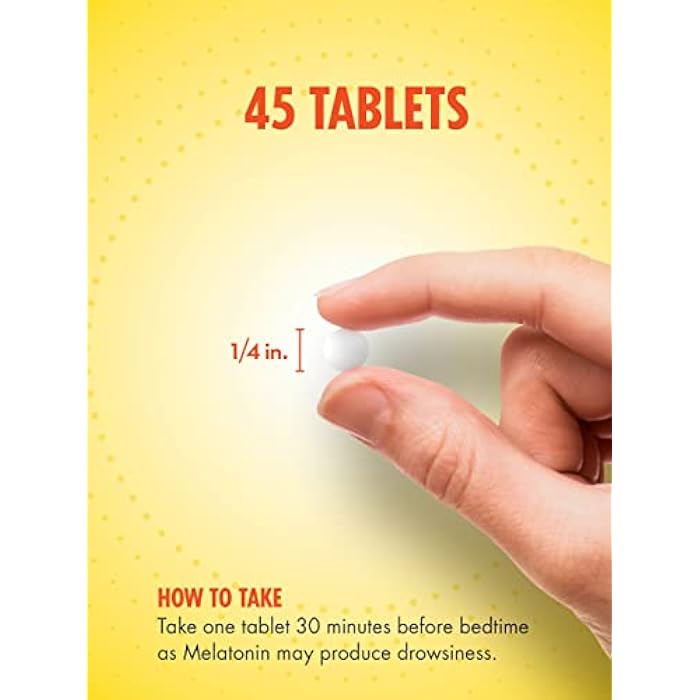 Sundance Melatonin 10mg Tablets | 45 Count | Extra Strength | Vegetarian, Non-GMO, and Gluten Free Supplement - Image 3