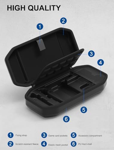 JUSPRO Carrying Case for Nintendo Switch 2, Hard Shell Travel Case with Large Storage for Console & Accessories - Image 4