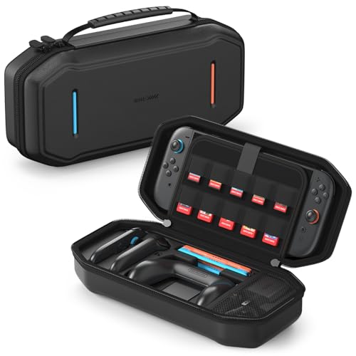 JUSPRO Carrying Case for Nintendo Switch 2, Hard Shell Travel Case with Large Storage for Console & Accessories - Image 1