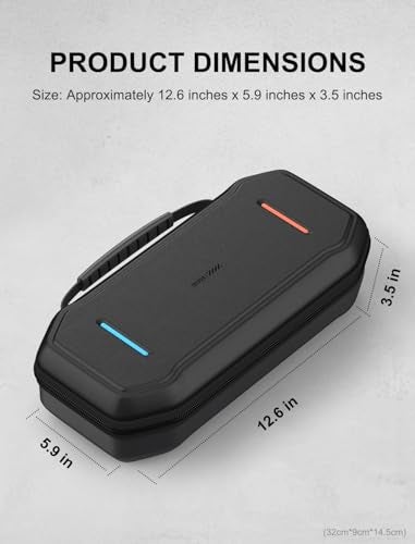 JUSPRO Carrying Case for Nintendo Switch 2, Hard Shell Travel Case with Large Storage for Console & Accessories - Image 5