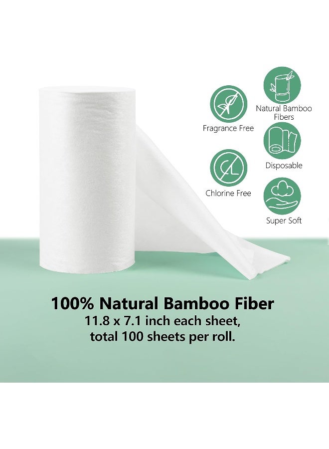 ألفا بيبي Diaper Liners 4 Rolls for Baby Cloth Diaper 11.8 x 7.1 Inch Disposable Natural Soft Compostable Fragrance Free and Chlorine Free 400 Sheets - Image 2