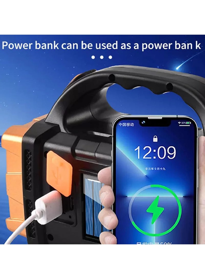 hurry bolt Emergency Light Rechargeable Multifunctional Solar Powered Searchlight- HB1678 - Image 2