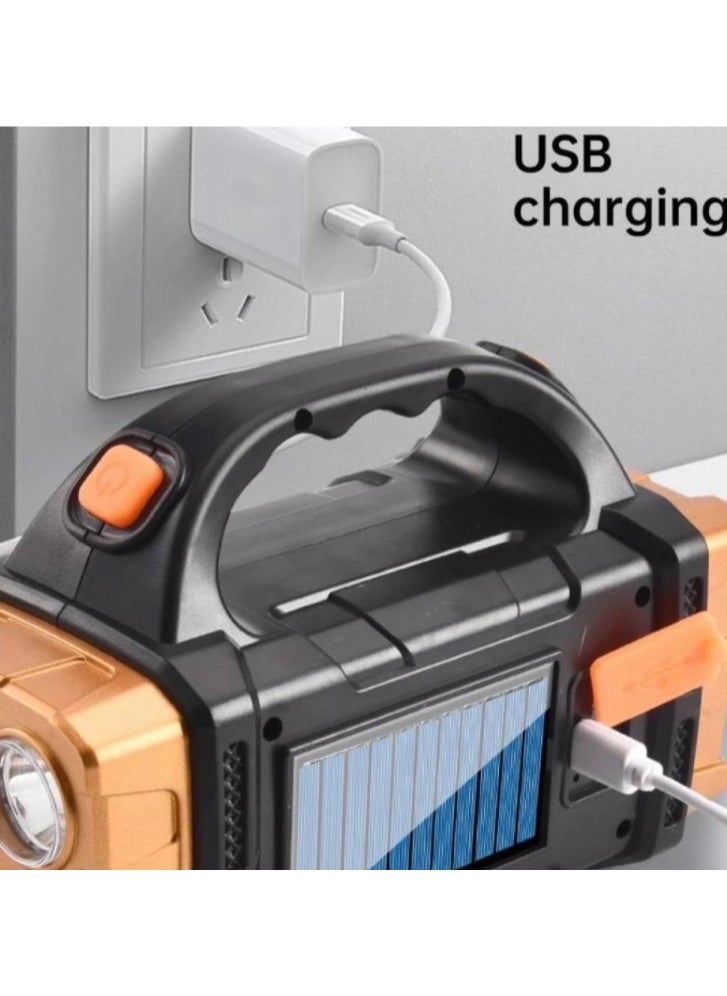 hurry bolt Emergency Light Rechargeable Multifunctional Solar Powered Searchlight- HB1678  - Image 5