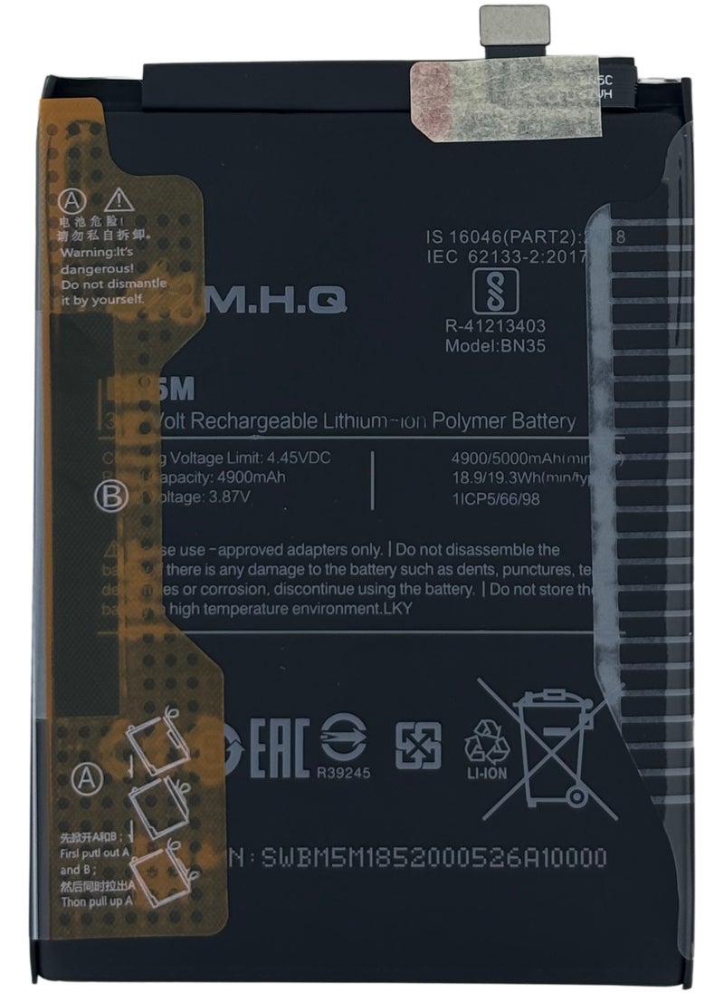 M.H.Q BN5M Redmi Note 12 Battery High Quality  - Image 1