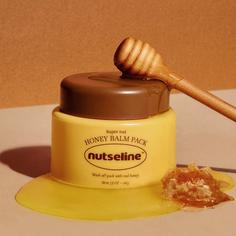 Nutseline Honey Balm Pack 100ml Korean Skin Careâ€“ 5-Minute Wash-Off Hydrating Honey Face Mask, Spatula Included, Moisturizing & Nourishing, Korean Skincare, Suitable for Dry & Dehydrated Skin - Image 4