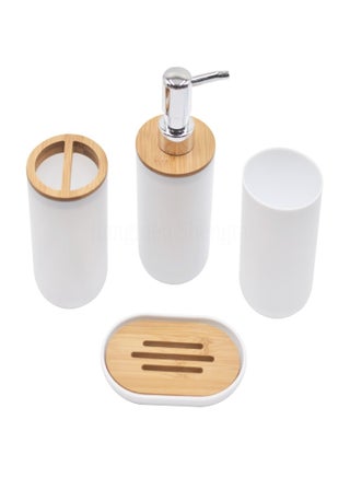 4 قطعة من الخيزران حمام مجموعة اكسسوارات الحمام مجموعة - pzsku/Z13069CEB51FFE397744FZ/45/_/1703820715/87ccf7f0-721e-4a56-b47b-9942e27449ee