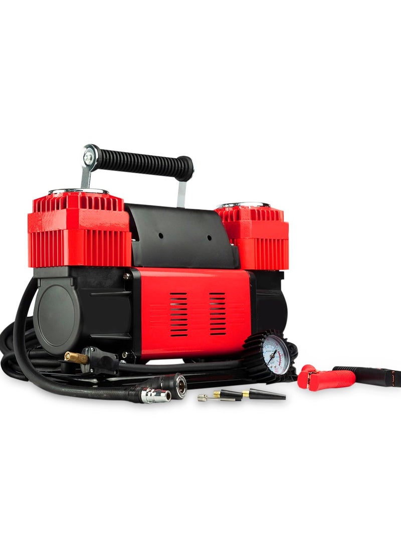 ROCA Portable Air Compressor with Carry Bag – 12V/150psi/90A 300lpm for 26ft coil hose with gauge WM102-15C - Image 2