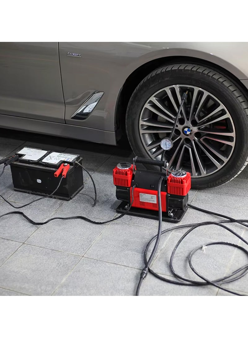 ROCA Portable Air Compressor with Carry Bag – 12V/150psi/90A 300lpm for 26ft coil hose with gauge WM102-15C - Image 3