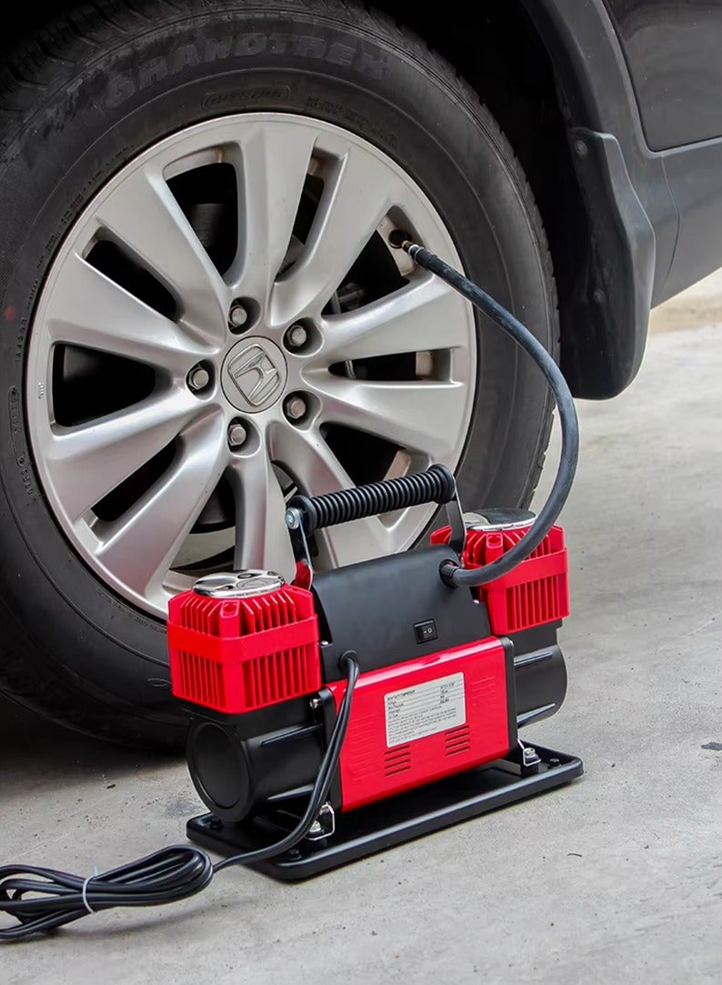 ROCA Portable Air Compressor with Carry Bag – 12V/150psi/90A 300lpm for 26ft coil hose with gauge WM102-15C - Image 4
