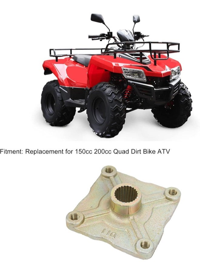 klarako Wheel Hub Mount Motorcycle Wheel Rear Axle Hub Mount 4 Stud Holes 23 Teeth Replacement for 150cc 200cc Quad Dirt Bike ATV - Image 1