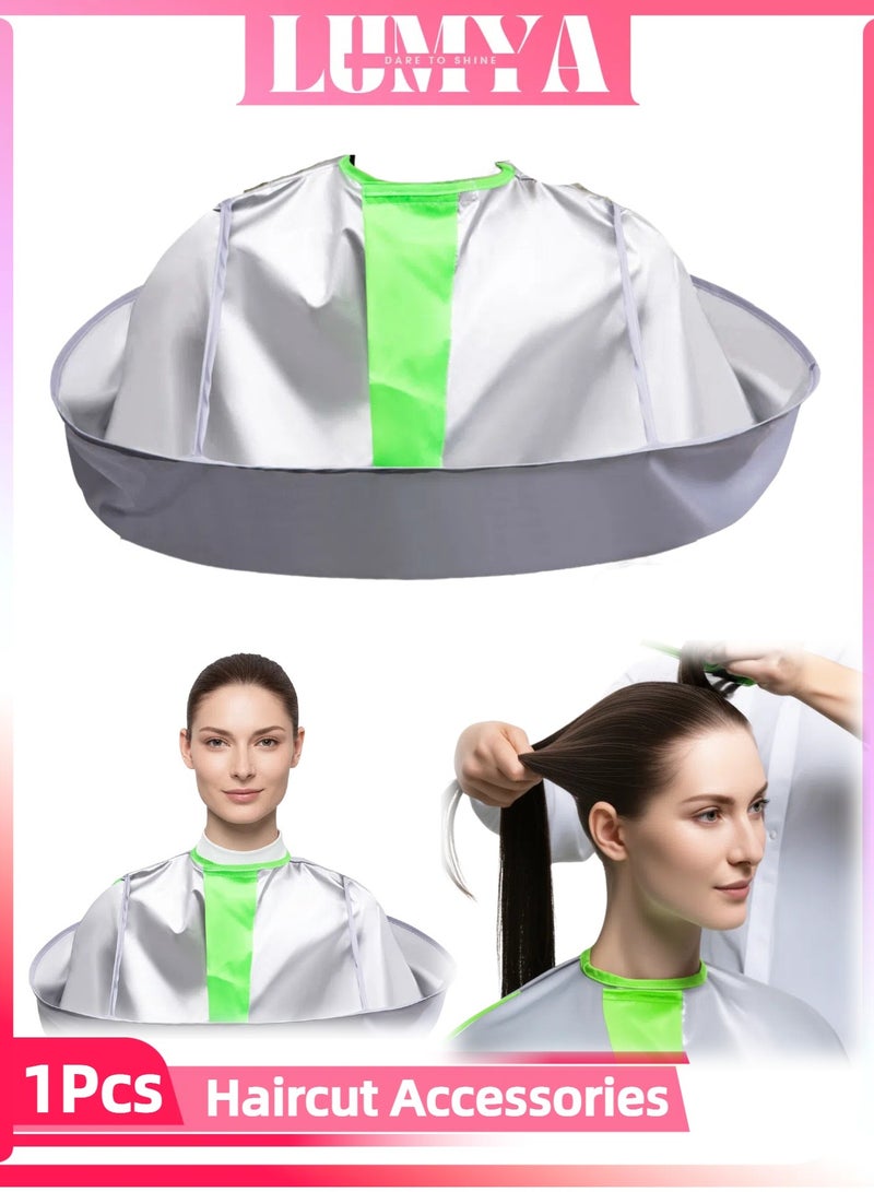 LUMYA Foldable Umbrella Hair Cutting Cape, Professional Barber Cape for Adults and Kids, Anti Static Waterproof Salon Cloak, Easy Clean for Home and Salon Use - Image 1