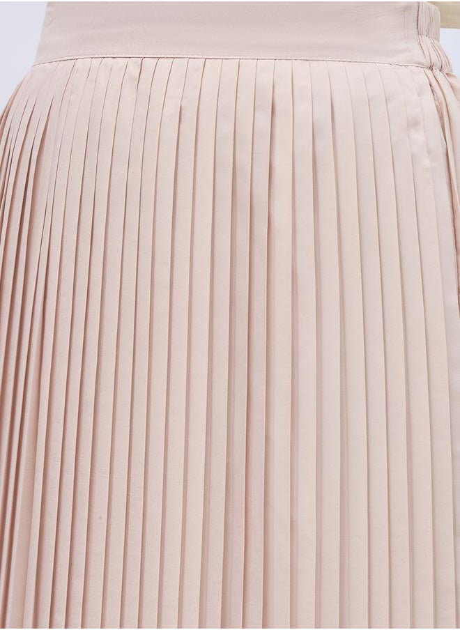 Styli Styli Pleated Flared Maxi Skirt  - Image 4