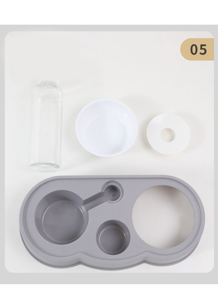 موزع نافورة مياه للقطط، وحدة تغذية للحيوانات الأليفة على شكل سحابة، وعاء ماء للقطط قابل لإعادة التعبئة تلقائيًا، طبق غير قابل للانزلاق للقطط، سعة كبيرة لسقي القطط 500 مل - Image 3