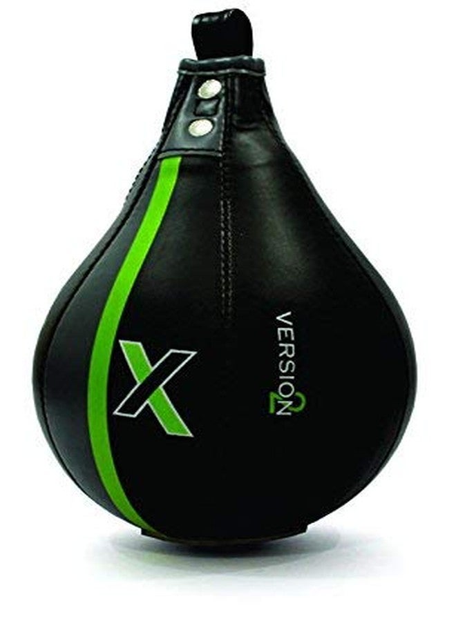 Massive Speed System XpeeD Boxing Fight Training Bag Speed Ball PVC Coaching Hand Coordination Speed Bag with Swivel Medium Black Green - Image 2