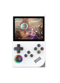XGB35 Double Rocker PS1 HD Retro Arcade Game Machine Linux Double HD Connected Handheld-Model:Xgb36 White