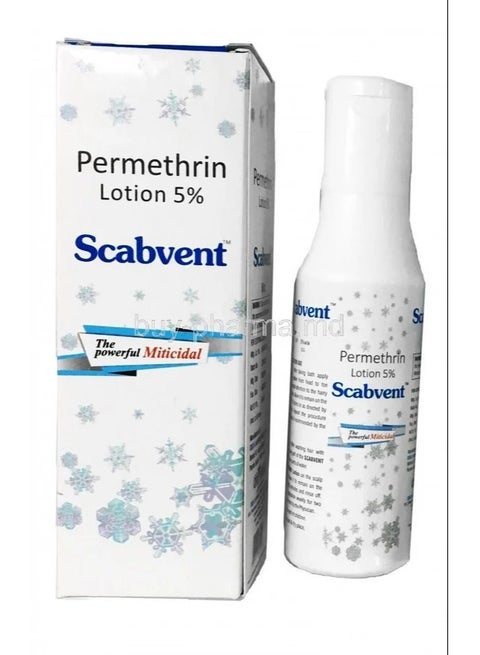 Permethrin Lotion Scabvent, Strength: 5% w/v, Packaging Size: 50 ml