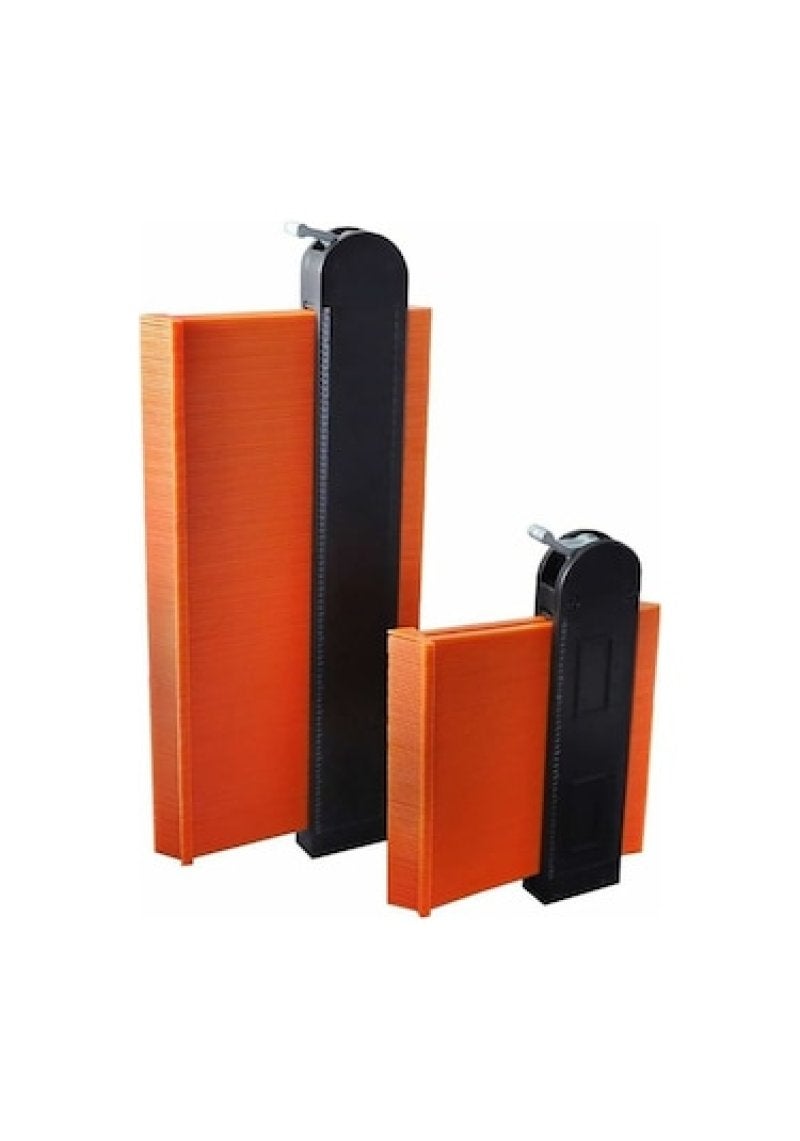 Contour Gauge 5In & 10In Orange Aluminum Lock Widened Durable Design - Multifunctional Irregular Measuring Tool for Versatile Profiling Needs - Image 1