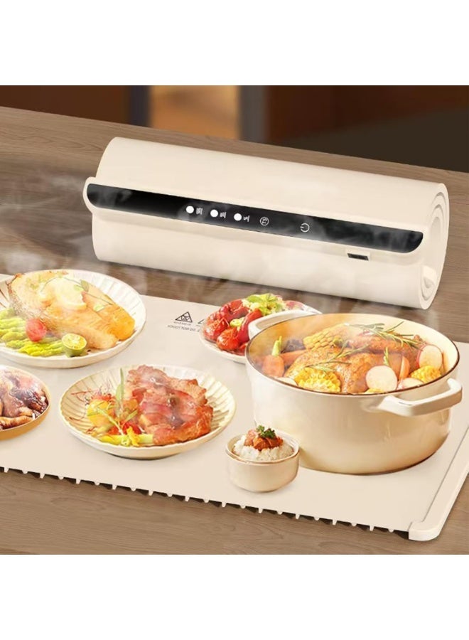 Food Warming Mat with Adjustable 3-Level Temperature Control for Various Tableware - Image 4