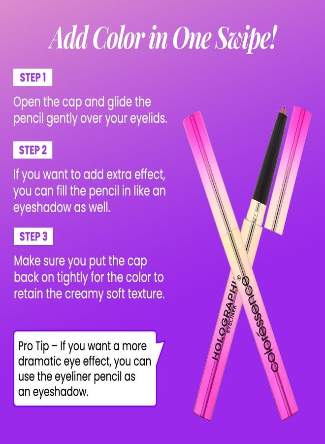 كالرسينس محدد عيون هولوغرافي متعدد الأبعاد من كولوريسنس | تأثير لامع | مقاوم للماء والتلطخ، يدوم طويلاً وسهل الاستخدام | اللون: ضوء القمر 0.35 غرام - Image 5