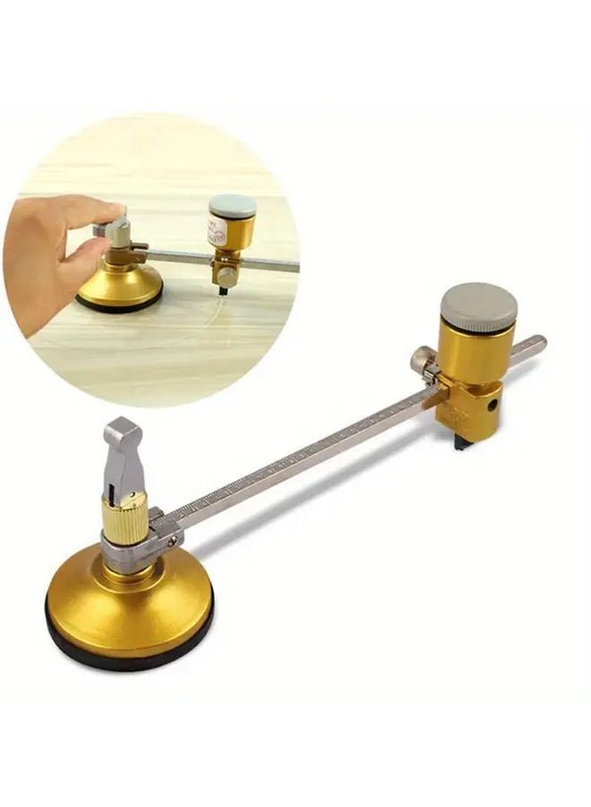 Black Glass Cutter 15 75 Inch Adjustable Compass Suction Cup Window Hole Opener - Image 2