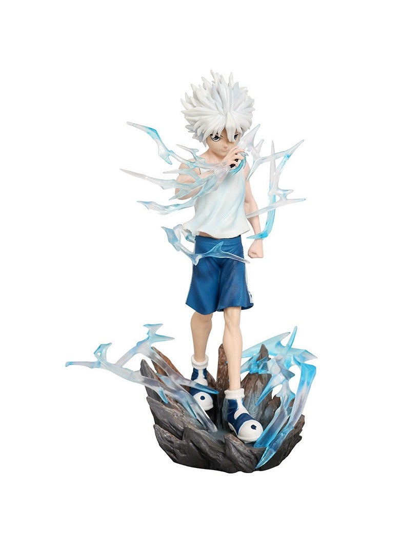 general PG Studio Killua Zoldyck Statue,Hunter x Hunter Battle Standing Anime Figure With Scene Base,Boxed Collectible Model Gift - Image 1