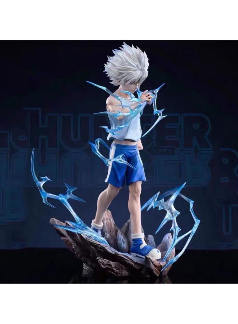 general PG Studio Killua Zoldyck Statue,Hunter x Hunter Battle Standing Anime Figure With Scene Base,Boxed Collectible Model Gift - Image 3