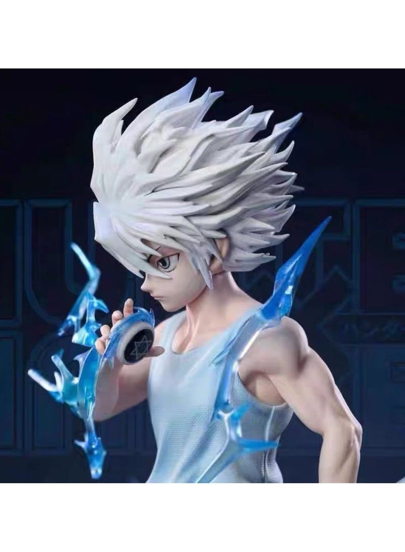 general PG Studio Killua Zoldyck Statue,Hunter x Hunter Battle Standing Anime Figure With Scene Base,Boxed Collectible Model Gift - Image 2