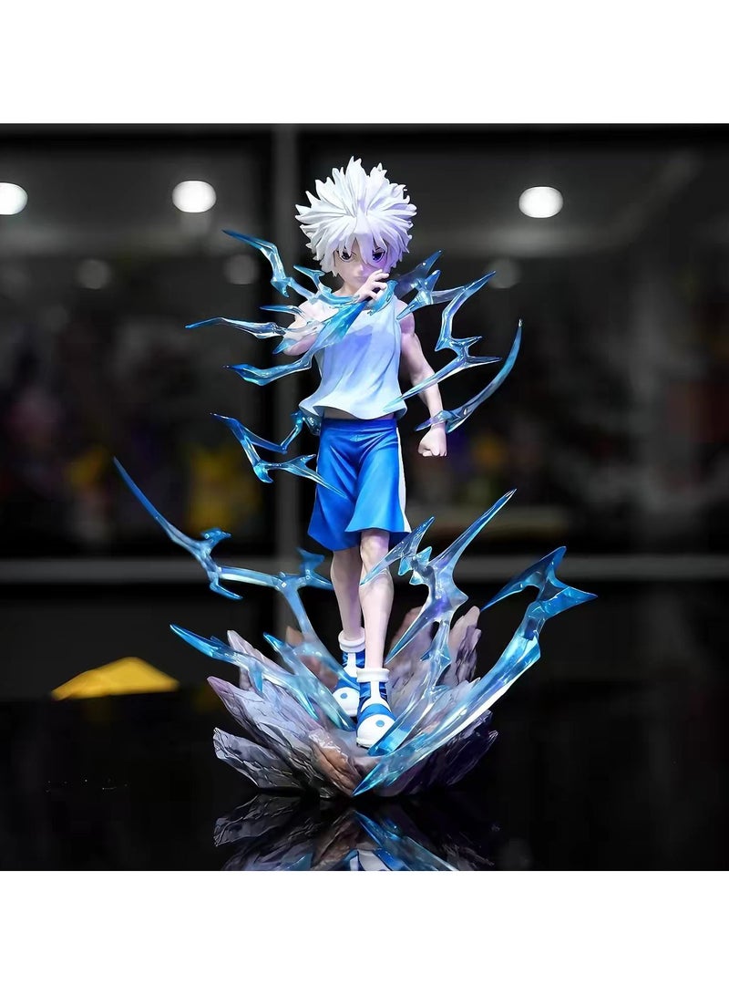 general PG Studio Killua Zoldyck Statue,Hunter x Hunter Battle Standing Anime Figure With Scene Base,Boxed Collectible Model Gift - Image 4