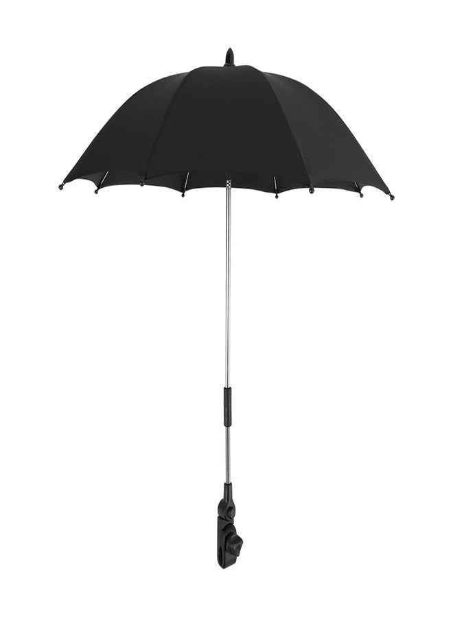Ejoyous Baby Stroller Umbrella, Adjustable Baby Stroller Parasol with Clamp, Rays Sun Rain Parasol Umbrella for Wheelchair Pushchair Pram Beach Chair Bike - Image 1
