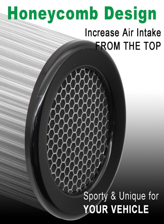 RIAYOOE 3 3.5 4 inch Cold Air Intake Filter 76mm 89mm 101mm Performance Cone Air Filters Universal for Racing Sport Car 3 Sizes in 1, XH-UN101-101-RD, A-4in-Red - Image 4