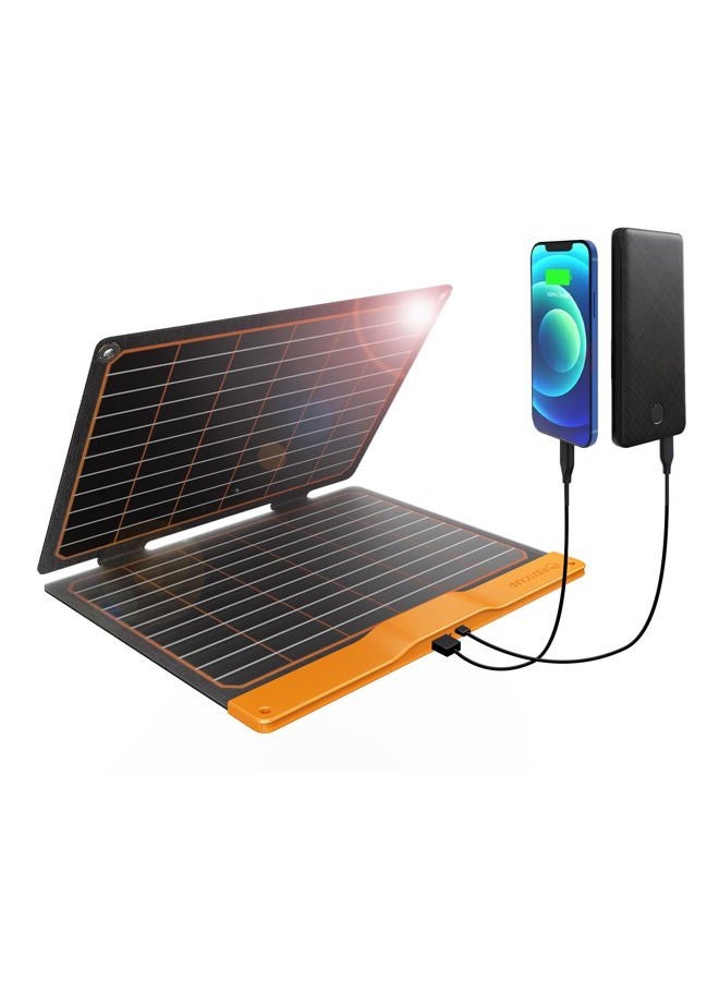 FlexSolar 5V 20W Portable Solar Charger for Camping, IP67 Waterproof Portable Solar Panel with USB A QC3.0 and USB C Output, Compatible with Smartphones, iPad, Power Bank for Outdoor Camping Survival - Image 1