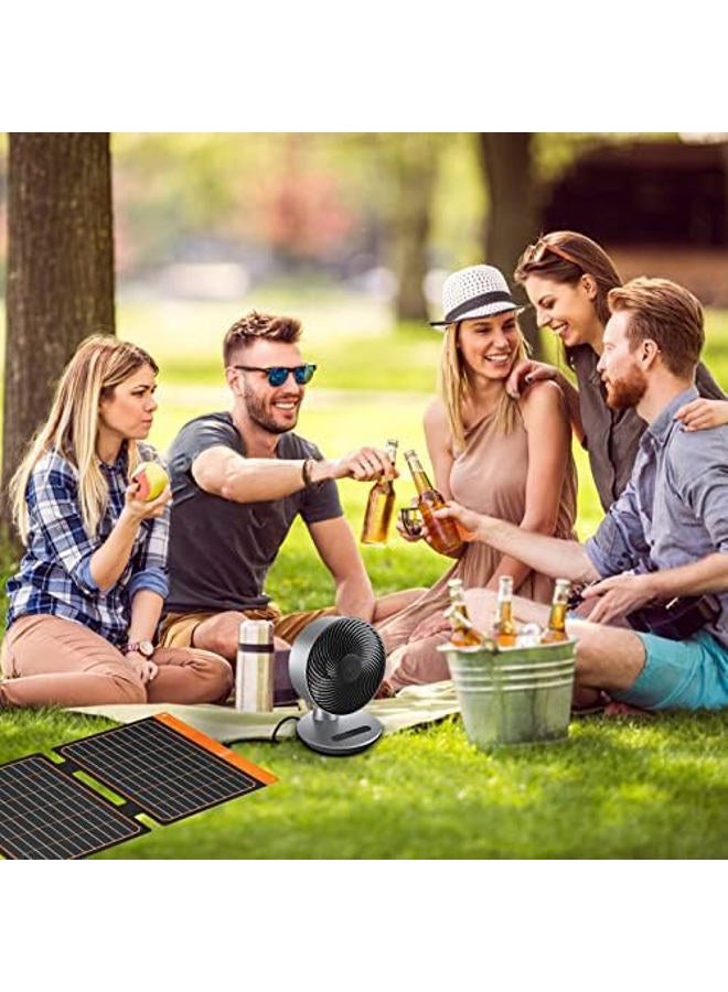 FlexSolar 5V 20W Portable Solar Charger for Camping, IP67 Waterproof Portable Solar Panel with USB A QC3.0 and USB C Output, Compatible with Smartphones, iPad, Power Bank for Outdoor Camping Survival - Image 2