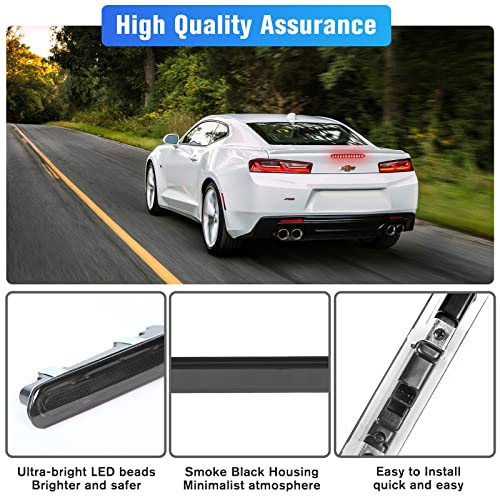 LitMiRaCle Camaro LED 3rd Third Brake Light, Rear Center High Mount Stop Light for Chevy Chevrolet Camaro Gen6 2016 2017 2018 2019 2020 (1PC) - Image 5