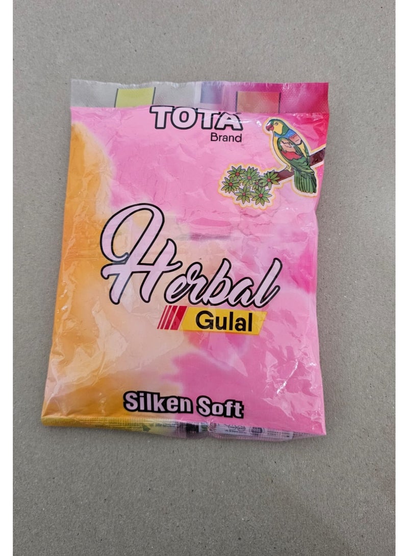 TOTA عبوة من 10 ألوان توتا هولي ولون وردي جولال لحفلة هولي 80 جم لكل منها - Image 2