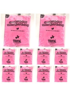 TOTA Pack of 10 Tota Holi colour and Gulal pink colour for Holi party 80 g each  - Image 1