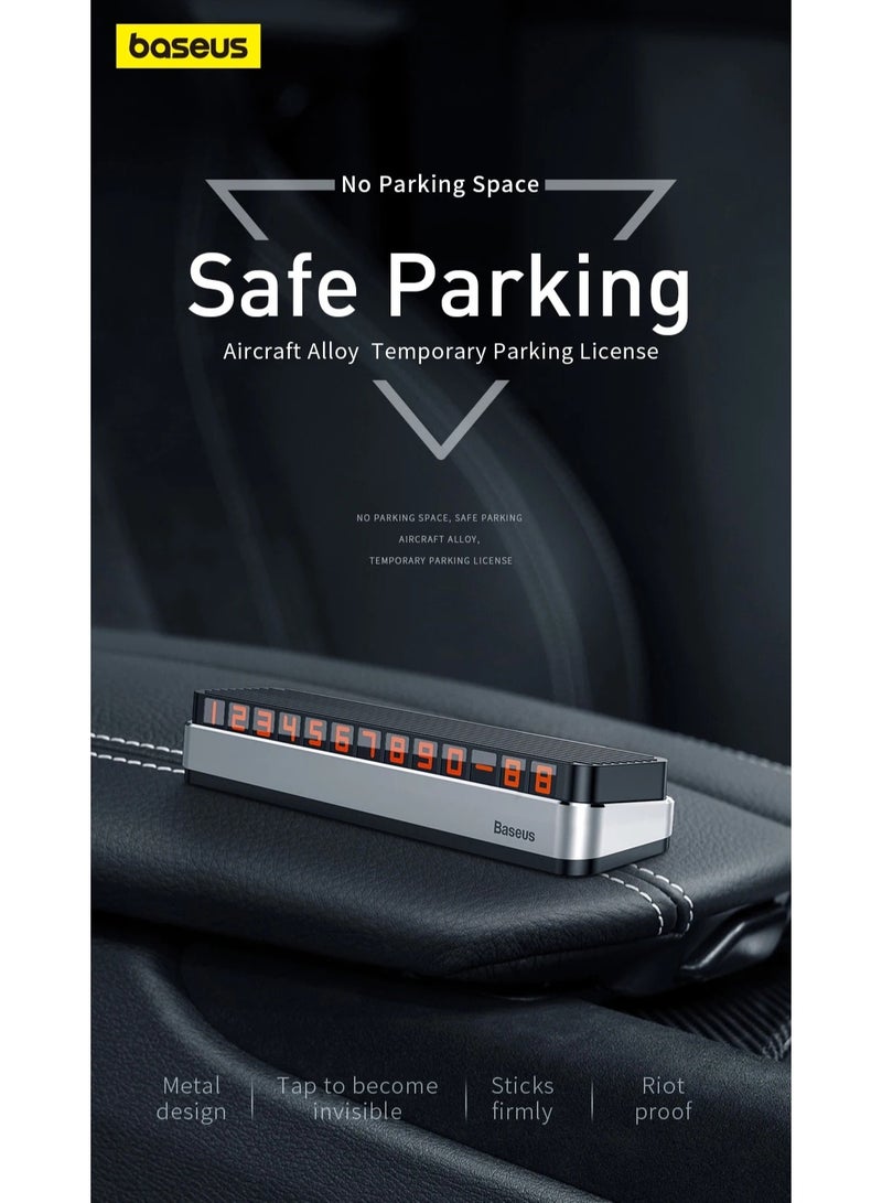 Baseus Baseus Car Temporary Parking Card Luminous Phone Holder Phone Plate Car Styling Accessories - Image 2