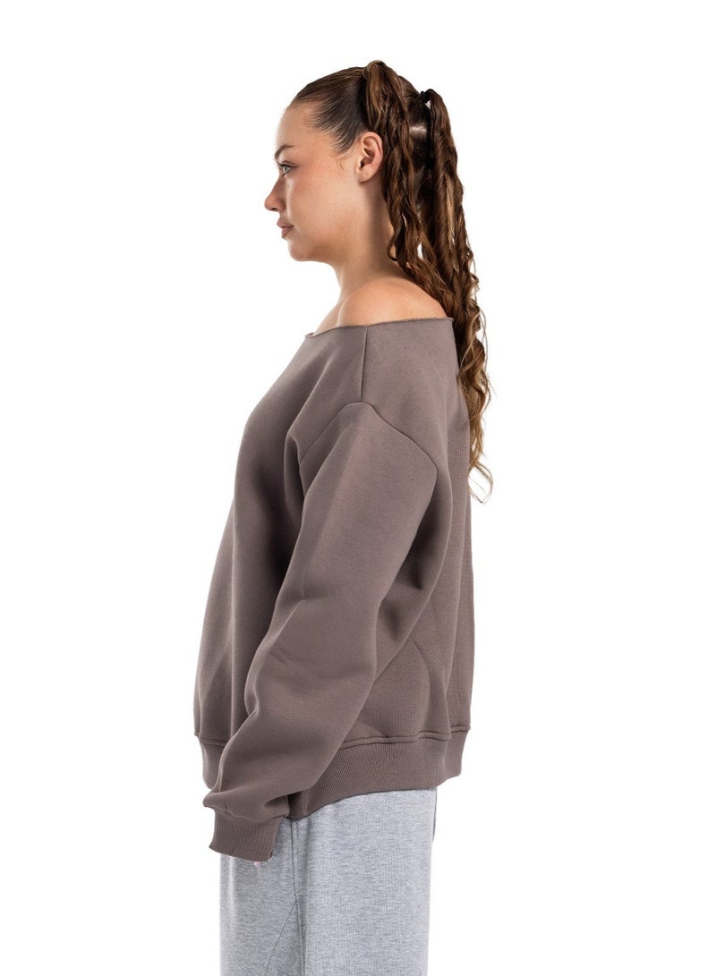 CTRL Initials Off-Shoulder Sweatshirt - Women - Image 2